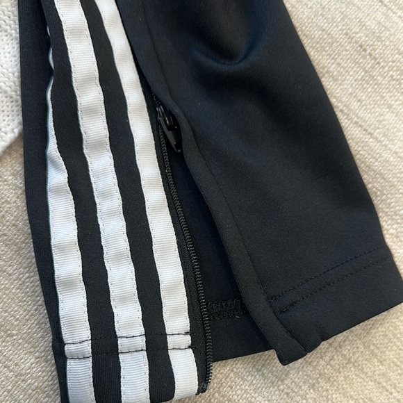 Adidas Black Joggers with White Stripes - Picture 2 of 6